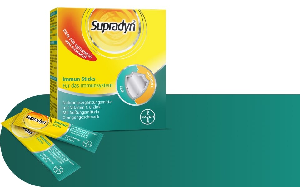 Supradyn immun sticks packshots