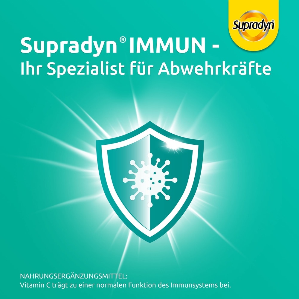 Supradyn IMMUN Produkt in drei Darreichungsformen