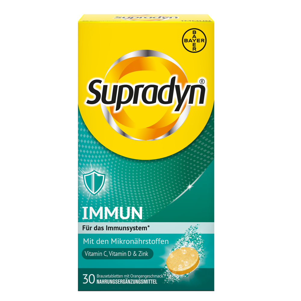 Supradyn IMMUN Produkt in drei Darreichungsformen